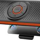 Skybess Bluetooth Car Speaker for Cellphone, Portable Bluetooth 5.3 Handsfree Speakerphone Wireless Music Player Car Kit with Visor Clip, Supports Siri & Google Assistant | TF Card Play
