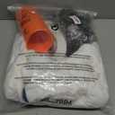 Men Christmas White Costume Set Cosplay Props Robe Hat Belt Hose Winter Holidays For Party Vacation (Large/X-Large)