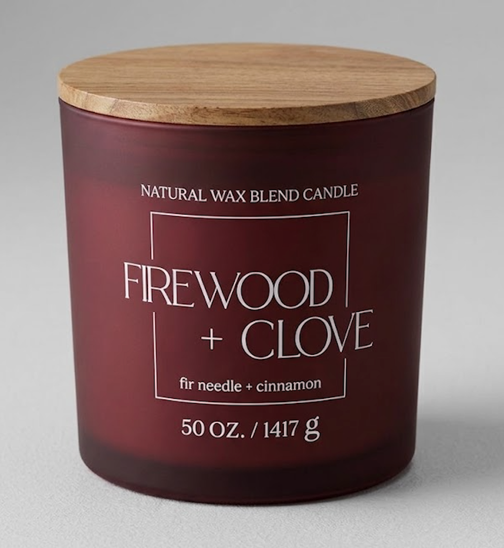 Firewood + Clove Candle