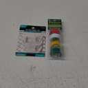 Duck Brand Multi-Purpose Electrical Tape, 0.75-Inch-by-12-Feet, 5-Rolls, Assorted, 5-Pack, Colors May Vary, 60 Foot (280303), 3 CT Sticky Hook Set