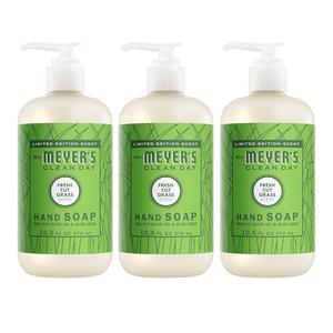 Mrs. MEYER'S CLEAN DAY Hand Soap, Fresh Cut Grass Scent, 12.5 Fl Oz Bottle - 3 Pack, Not Expires Date