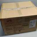 Armen Living LCCASWBAGRB201 Caf Adjustable Barstool in Grey Faux Leather and Brushed Stainless Steel Finish, Gray/Walnut, 31.5" x 19.29" x 17"