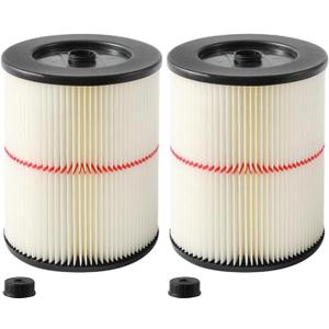 17816 Filter for Craftsman Shop Vac 9-17816 Wet/Dry Vac Filter Replacement Cartridge Filter for Craftsman Vacuum Filter for 5/6/8/12/16/32 Gallon and Larger Vacuum Cleaner 2 Pack