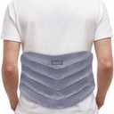 REVIX Microwavable Heating Pad for Back, Extra Large Microwave Heated Pack with Moist Heat for Waist, Stomach, and Shoulder, Unscented Hot or Cold Pack, Gray