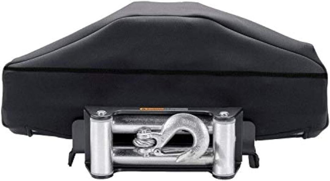 Winch Cover,Heavy Duty UV-resistant Waterproof Winch Protective Cover with Drawstring,Indoor/Outdoor Winch Accessories,Weather Resistant Dust Cover for Electric Winches up to 12000Lbs