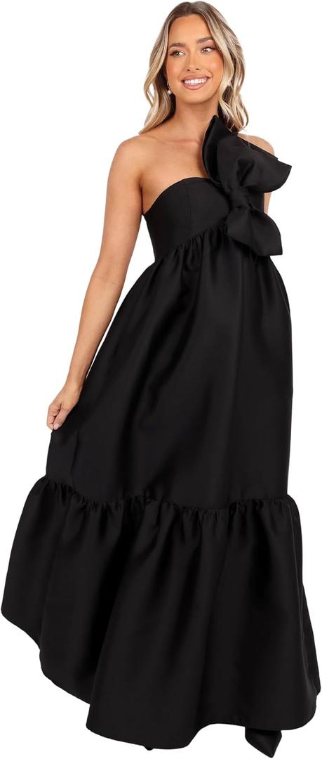 Petal & Pup Women's Betina Bow Front Maxi Dress (L)