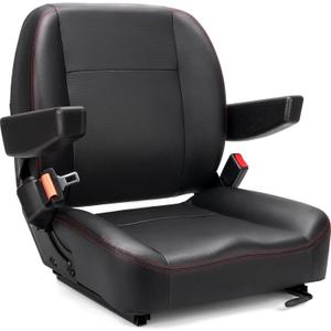 SEATIN Universal Forklift Seat,Tractor Seat,with Micro Switch,Armrest and Safety Belt,for Tractor,Mower,Skid Loader,Telehandler,Backhoe,Excavator Dozer