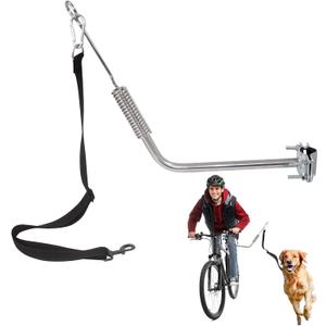 Bike Dog Leash Attachment with Shock Absorber, Hands-Free Heavy Duty Dog Bicycle Leash