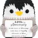 2 x JoycuFF 10th Anniversary Wedding Gifts for Him Her Wife,10 Years Anniversary Wedding Gifts Ideas Decorations for Couples
