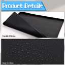 CIEOVO Dehumidifie Drain Pan Silicone Mat, Non-Slip Leak De humidifier Tray Soft Bottom Pad Portable Dehumidifier Silicone Mat with Raised Edge Drip Mat for Floor Protector 23.62"X19.68"
