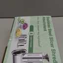 Jooke Latest Large Stainless Steel Slicer Shredder Attachment for KitchenAid Stand Mixers,Dishwasher Safe Vegetable Cheese Grater for KitchenAid Mixer Attachments,4 Blades,Time-Saving Salad Maker (Metal Silver)