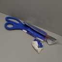 Grand Opening Blue Ribbon Cutting Ceremony Kit - 25" Giant Scissors with Blue Satin Ribbon, Banner, Balloons,Bows and More Supplies Grand Opening Decorations for Business