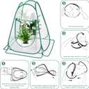 Plant Covers. 2pcs Durable Pop Up Fine Mesh Plant Tents, Plant Protector with 8 Stakes, Garden Crop Protection Cage to Keep Vegetables and Fruits, Plants Away from Birds, Deer, Squirrels