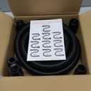 Shop Vacuum Dust Collection Hose Kit, 12 Ft Dust Collection Hose Kit with 5 Vac hose Fittings/Attachments for Multiple Types/Brands of Woodworking Power Tools Home and Wet/Dry Shop Vacuums