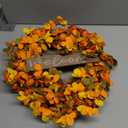 VioletEverGarden Fall Wreaths for Front Door 20 Inch Autumn Wreath Artificial Thanksgiving Wreath with Welcome Wooden Brand and Pumpkins for Indoor & Outdoor Farmhouse Harvest Celebration