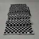 Black and White Hand Towels for Kitchen 4 Pack Cotton, Decorative Bathroom Towels Checkered Decor Farmhouse Cute for Men Women Gifts, 13" x 29"