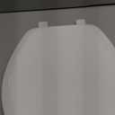 Mayfair Athens Toilet Seat, Easy Clean Hinges and Durable Wood Seat, Elongated, White