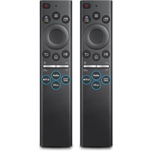(Pack of 2) Universal Remote for Samsung TV Frame Solar Serif Crystal Curved LED QLED OLED Neo UHD SUHD HDTV 4K 8K 7 8 9 Series Smart TV Remotes Control Replacement 