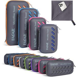 BAGAIL Microfibre Travel Towel, Perfect Camping Towel, Swimming Towel and Beach Towel, Quick Dry - Super Absorbent - Ultra Compact, Great for Sports, Gym, Yoga and Backpacking, 180cm x 90cm