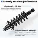 Rear Struts Assembly Fit for 2002-2006 Honda CR-V L4 2.4L Sport Utility, Shock Absorber w/Coil Spring & Sway Bar End Link, Replace for 171380L, 171380R (4Pcs)