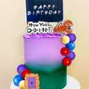 JeVenis 27 PCS Friend Cake Topper Friend Party Decorations Friend Birthday Decorations Balls Cake Topper