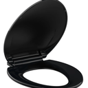 Garvee Toilet Seat Elongated,Toilet Seat with Quick-Release And Quick-Attach, Plastic Toilet Seat with Soft Close, Easy Install and Clean - Black