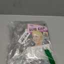 Old Lady Wig and Accessories, Gray Wigs for Women, Natural Appearance, Breathable and Comfortable, Suitable for Role Playing, Halloween Parties, Stage Performances (5Pcs Set, Grey)