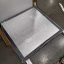 40x38 Inch Black Bathroom Mirror for Wall, Thick Metal Framed Rectangle Mirrors for Over Sink, Bedroom, Living Room, Entryway, Anti-Rust, HD Tempered Glass