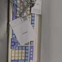 AULA 99 Key Keyboard, TriMode Bluetooth/2.4GHz/USBC Cute Creamy Gaming Keyboard with Number Pad RGB Backlit, Media Knob Custom Mechanical Feel Computer Keyboards for MAC Xbox PC Gamer  Purple