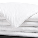Duvet Insert Cotton Comforter White Down Alternative, Quilted Fluffy, Lightweight All Season, 4 Corner Tabs, Durable Breathable Noiseless