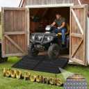 VNN 29" x 48" Shed Ramps - Velvet Black Loading Ramp for Riding Mower, 2 Pack Ramps for Sheds，1800 LB Capacity Alloy Loading Dock Ramp for Garages, Barns