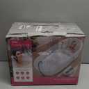 Flgocexs Portable Spa Bubble Bath Massager,Full Body Waterproof Spa Mat for Bathtub, 6-Speed Bubbles, Remote Control & Non-Slip Suction Cups for Home Relaxation