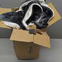 Bedsure GentleSoft Sherpa Fleece Blankets Queen Size for Bed - Thick and Warm Throw for Women and Men, Soft Fuzzy Plush Queen Blanket for Winter, Non-Heated, Charcoal, 90x90 Inches