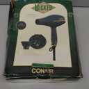 Wicked Elphaba Hair Dryer with Diffuser from Conair | INFINITIPRO by CONAIR Hair Dryer with Ceramic Technology | Includes Diffuser and Concentrator (1 Count (Pack of 1), Green)