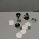 Magnetic Door Stopper 2 Pack - Black Door Stoppers Keep Door Open Strong Magnetic Door Stop for Bottom of Door, Strong Door Holder for Wall and Floor Mount