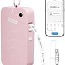 ORGSTA S001 Label Maker Machine with Tape, Portable Bluetooth Label Maker for Home and Office Organization, Thermal Label Printer Mini Sticker Maker with Multiple Templates, Pink