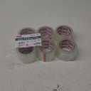 3" Heavy Duty Packing Tape 6 Rolls, Total 360Y - 3 inch x 65 Yards, 2.4 mil Thick, Clear 3 Inch Wide Packaging Tape for Shipping, Mailing, Moving & Storage