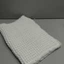 Cream White Bathroom Rugs, Waffle Bath Mat Non Slip Washable Super Absorbent Quick Dry Boho Farmhouse Bathroom Decor, 24"x16" Cream White