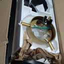 YITAHOME 60 Inch Ceiling Fan with Light and Remote, 5 Blades with Crystal Rod Design, Modern Chandelier Ceiling Fan with Reversible Quiet Motor, Indoor Fan with 3 LED Colors, Black&Gold