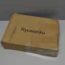 Ryuwanku Bathroom Faucet Brushed Nickel Modern Waterfall Bathroom Sink Faucet with Single Handle Suitable for 1 or 3 Holes,Supply Deck Plate and Hose