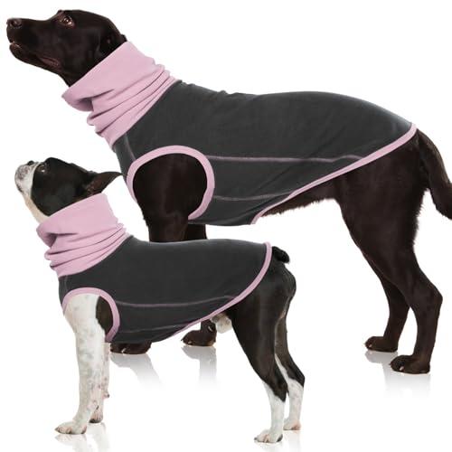 Nanaki Dog Fleece Shirt, Stretch Fleece Pullover Sweater & Turtleneck Sleeveless Vest, Sweatshirt Winter Jacket Tank Top, Cozy Vest to Keep Warm for Large Breed Dogs, All-Day Comfort Sweaters, XL
