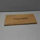 Solino Home Table Runner 90 Inches Long - 100% Pure Linen Marseille Plaid Black Table Runner 14 x 90 Inch for Dining