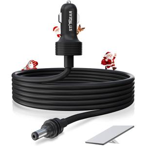 Starlink Mini Cable 12V Power Cable 3M/10FT, Starlink Mini Accessories 16AWG Cigarette Lighter to DC Cord, 12V-48V Car Charger Car Adapter