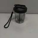 Large Pill Organizer with 7 Large Compartments - Portable Pill Dispenser for Travel, Anti-Mix Design & Wide Opening Design, Easy Access to Vitamin Dispenser, Includes 20 Blank Stickers (Black)