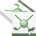 Aodaer 48 Pieces Golf Napkins 13 x 13 Inches Hole in One First Napkins Disposable Golf Cocktail Beverage Paper Napkins for Golf Themed Party Decorations Sports Party Supplies, Birthday Party