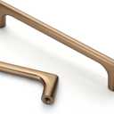 Asidrama 10 Pack 5 Inch(128mm) Champagne Bronze Cabinet Pulls Cabinet Handles Cupboard Handles Kitchen Cabinet Hardware for Cupboard Drawer Pulls (5" Hole Center)
