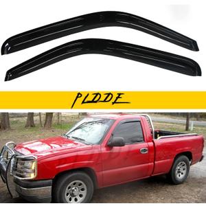 Window Visor Rain Guards Compatible with 1999-2006 Chevrolet Silverado/GMC Sierra 1500/2500/3500 HD 07 Classic Body Side Wind Deflector Vent Visors Shades for Truck Accessories Tape-On 2pcs