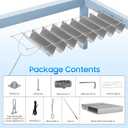 4.5'x16' Waterproof Retractable Wave Sun Shade Canopy, Gray