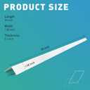 Wall Corner Protector,2PCS 35''x1.58'' Self Adhesive Corner Guard for Wall, Heavy Duty White Corner Protector Guard for Cabinet Doors, Edge Protector