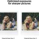 Polaroid Now 3rd Generation I-Type Instant Camera + Film Bundle - Now Black Camera + 16 Color Photos (6560)